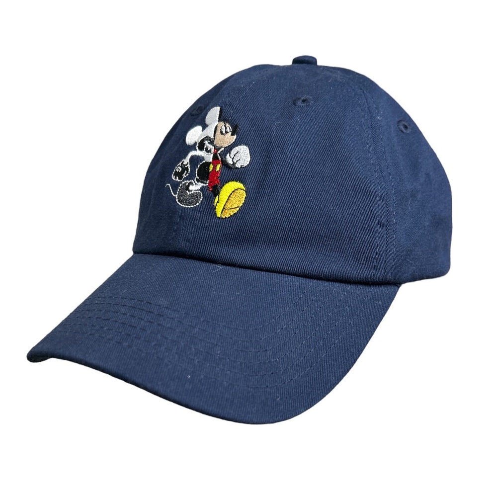 Mickey Mouse Disney Herschel Supply Co Baseball Hat Cap Blue Denim Adjustable